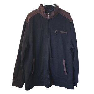 TASSO ELLA Men's Black and Brown Coat